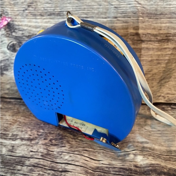 Vintage 1983 Care Bears Playtime Products, Inc. Blue AM RADIO TENDERHEART Bear - Picture 7 of 13